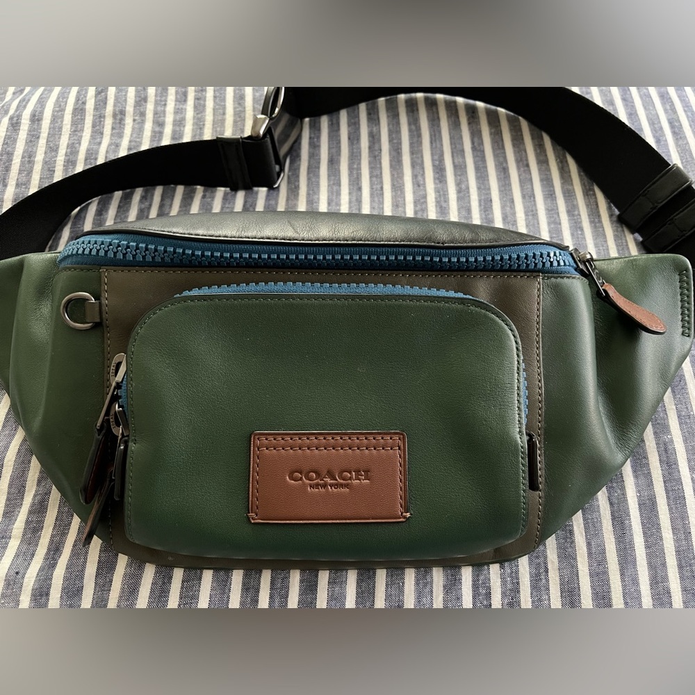Coach men’s track belt crossbody bag